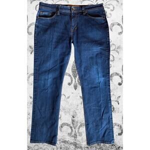 Indie Seven7 Premium Denim Co. Mens 36x32 Straight Fit Dark Wash Gorpcore Jeans